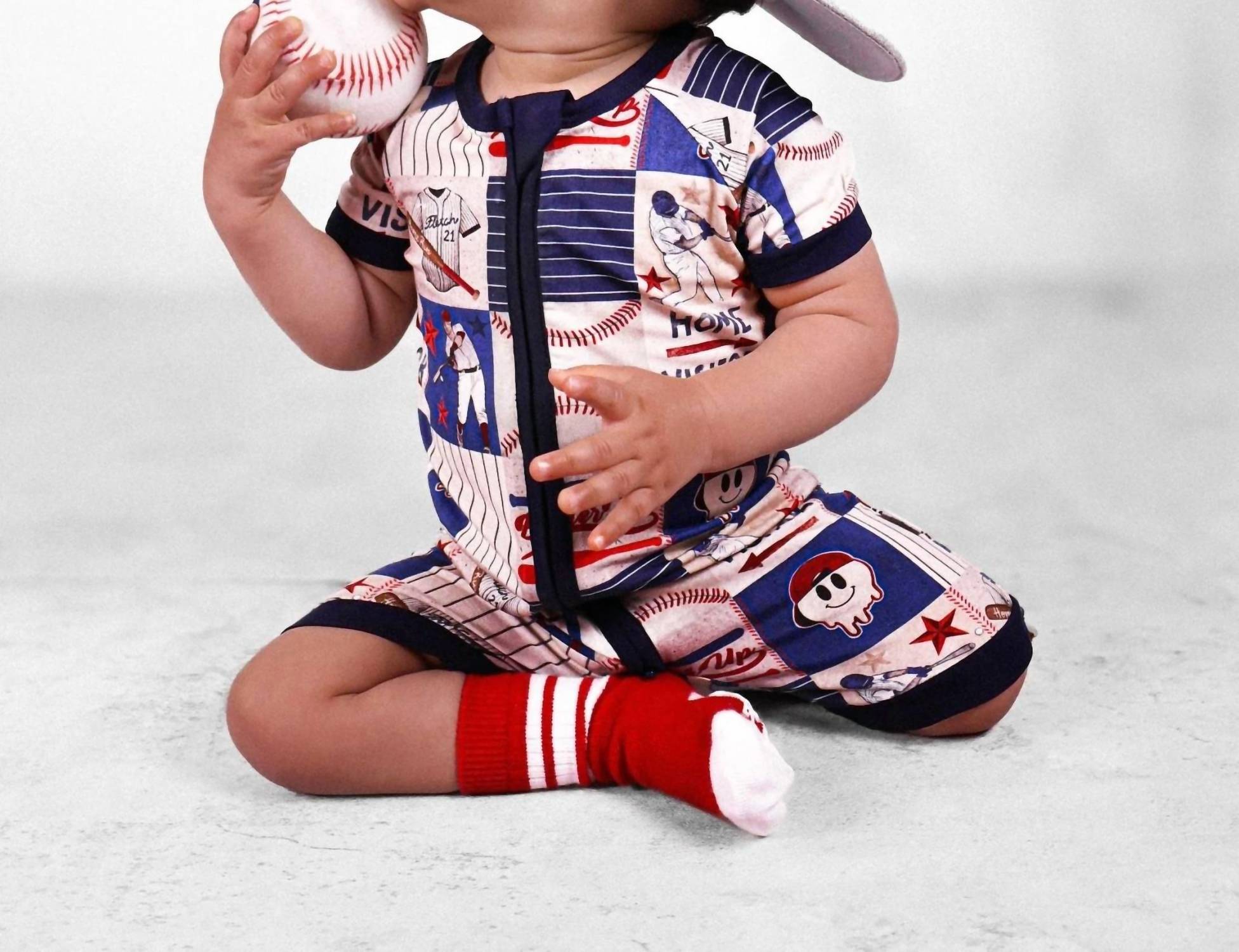 Fletch - Boy's Field Of Dreams Bamboo Shortie Romper