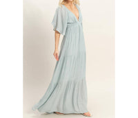 Hyfve - Flutter Sleeve Maxi Dress