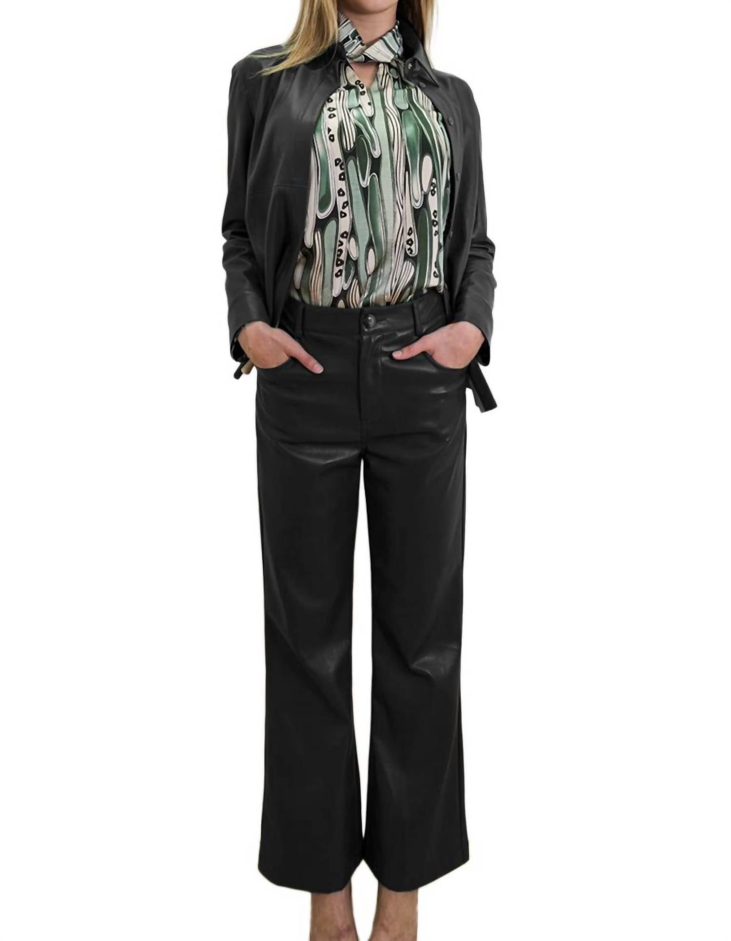 N By Nancy - Faux Leather Pant - Plus