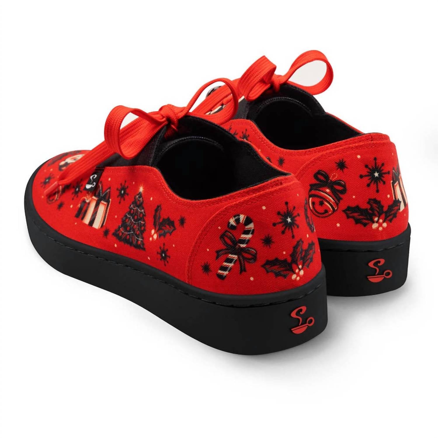 Hot Chocolate Design Women's Chocolaticas Krampus Casual Sneaker in red - women's sneaker - alternate view