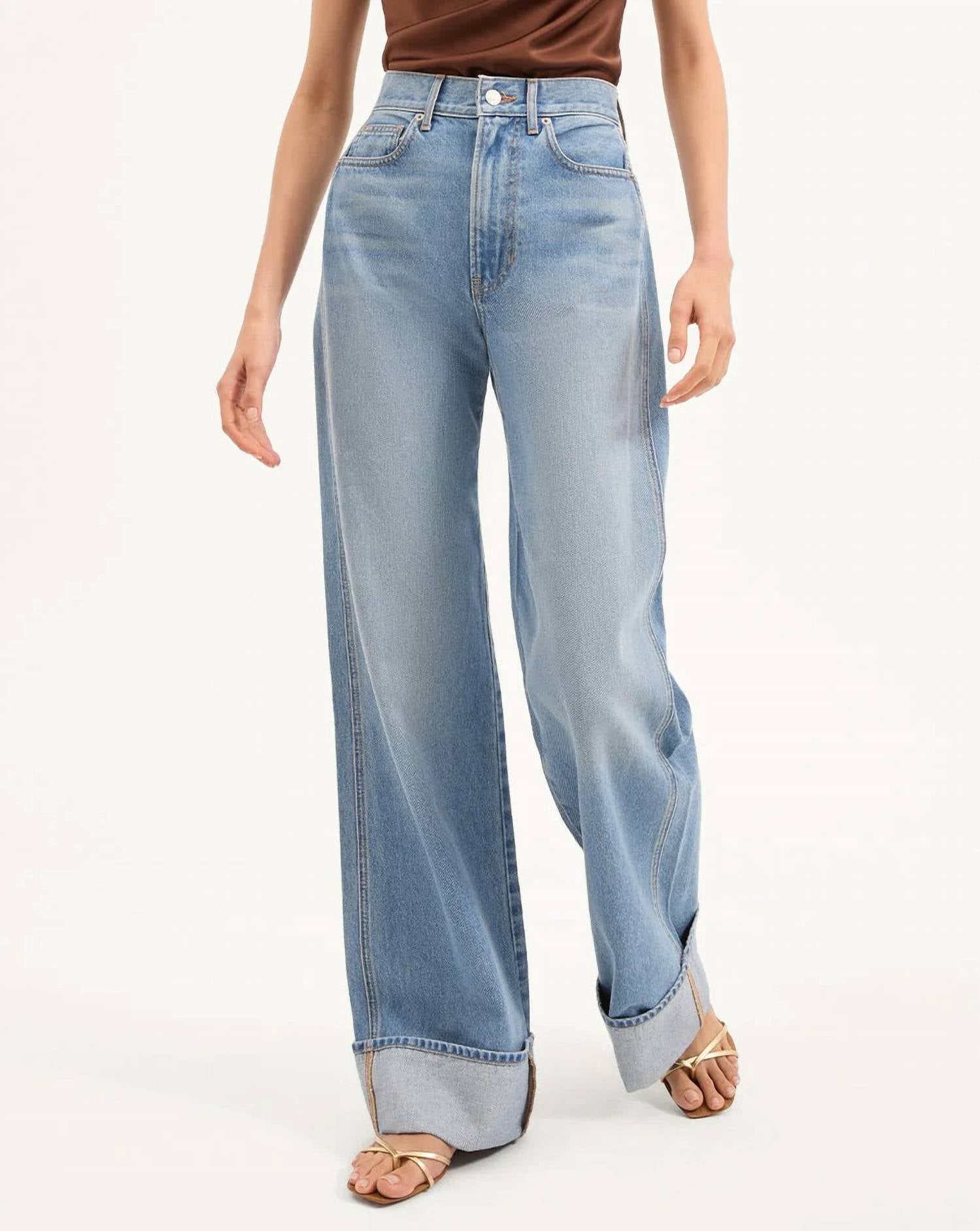 Veronica Beard - Taylor High Rise Wide Leg Jeans