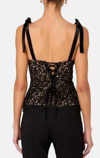 Astr - Donne Floral Lace Bustier Top