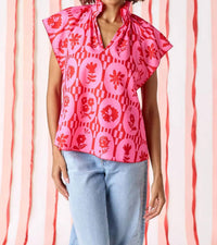 Crosby By Mollie Burch - Wilkes Flutter Sleeves Top