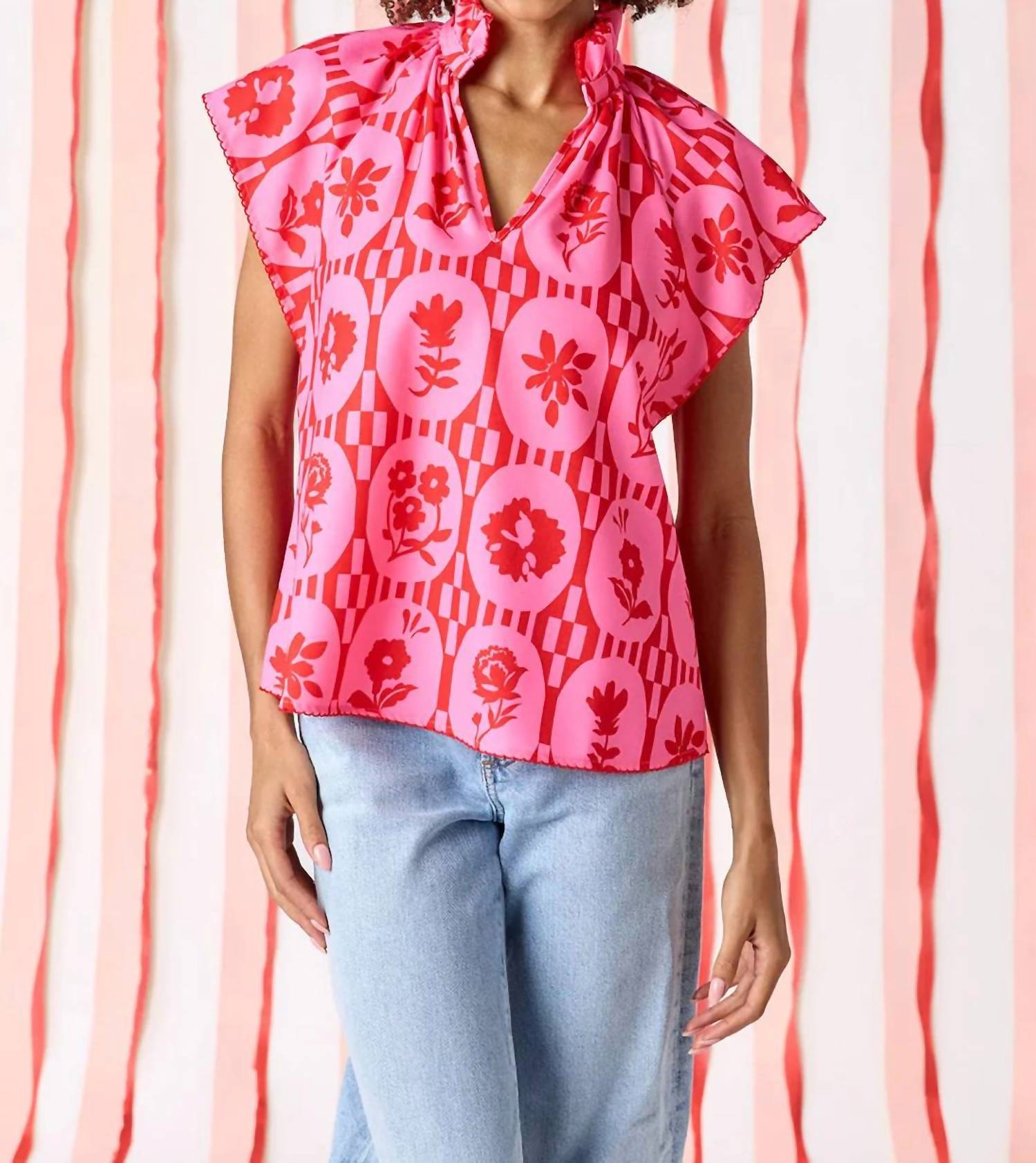 Crosby By Mollie Burch - Wilkes Flutter Sleeves Top
