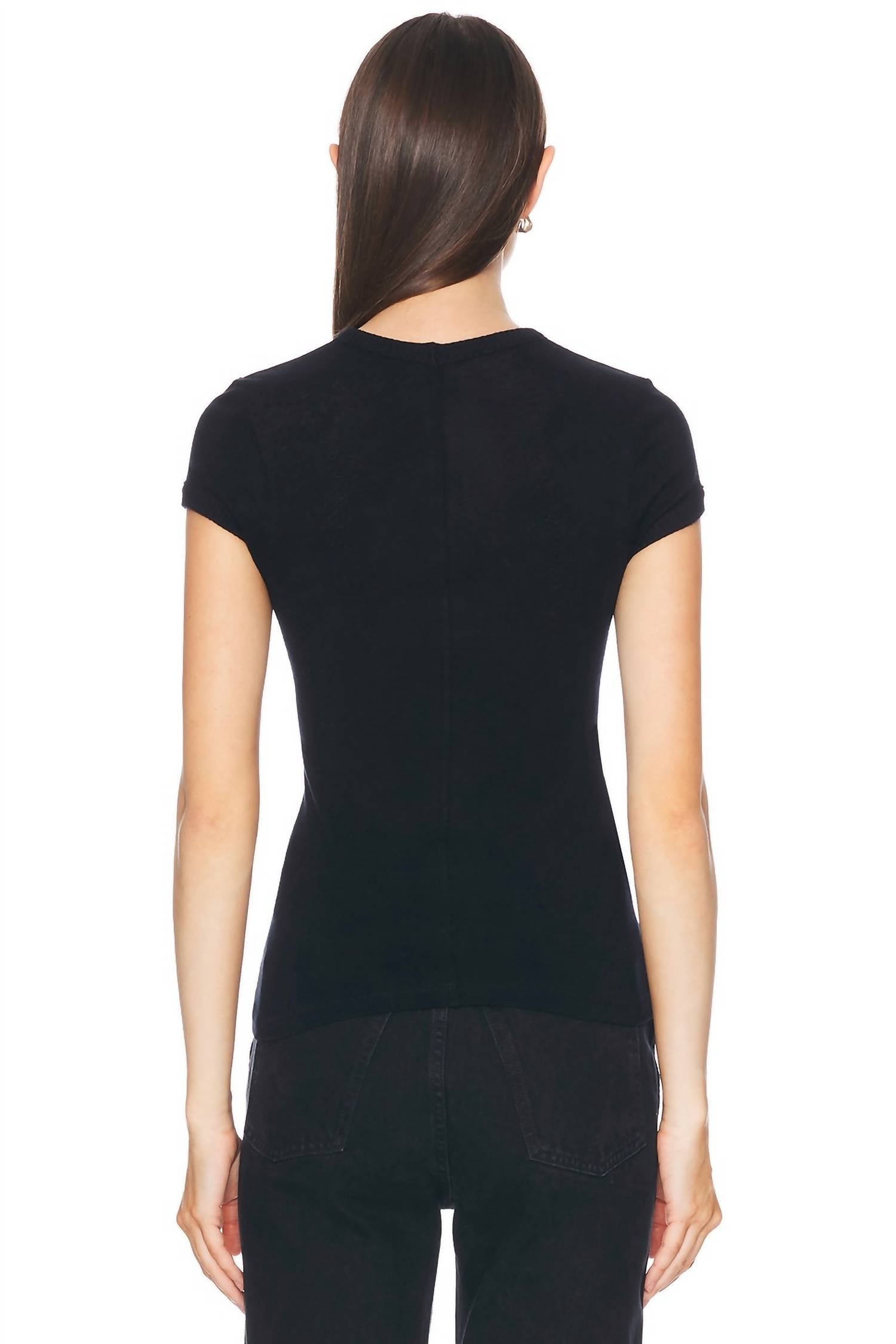 Enza Costa - Cashmere Cap Sleeve Crewneck Top