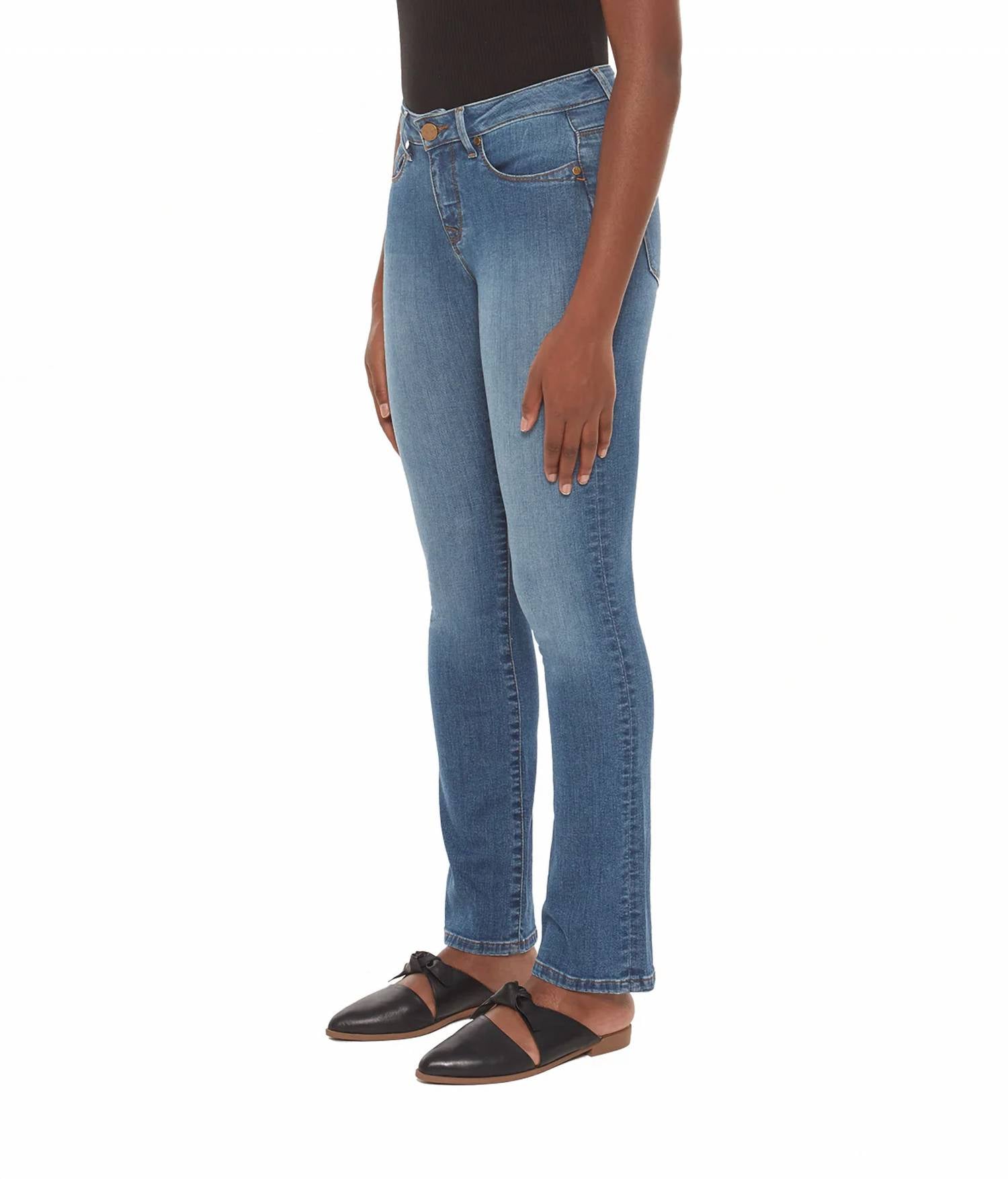 Lola Hats - Kristine Mid Rise Straight Jeans
