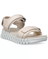 ECCO Women's Gruuv Sol Sandals in limestone - women's sandal - detail view