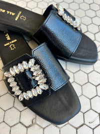 ALL BLACK Women's Elton Slide Sandal in black - women's sandal