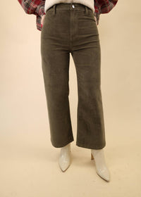 PISTOLA Penny High Rise Crop Pant in sequoia - women's pants