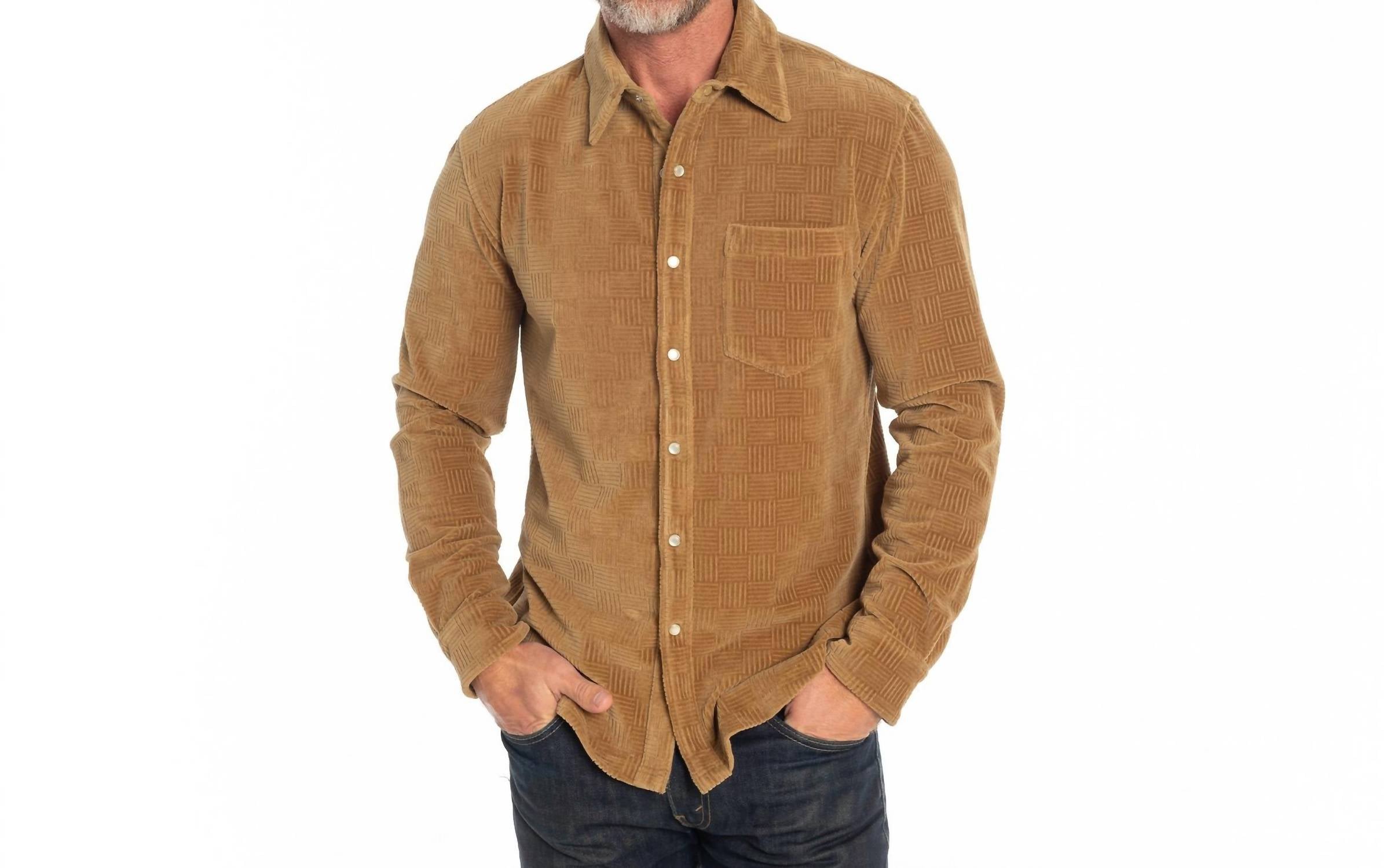 Criquet - Velour Pearl Snap Long Sleeve Shirt