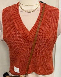 Entro - Women's Sweater Vest With Tee Top