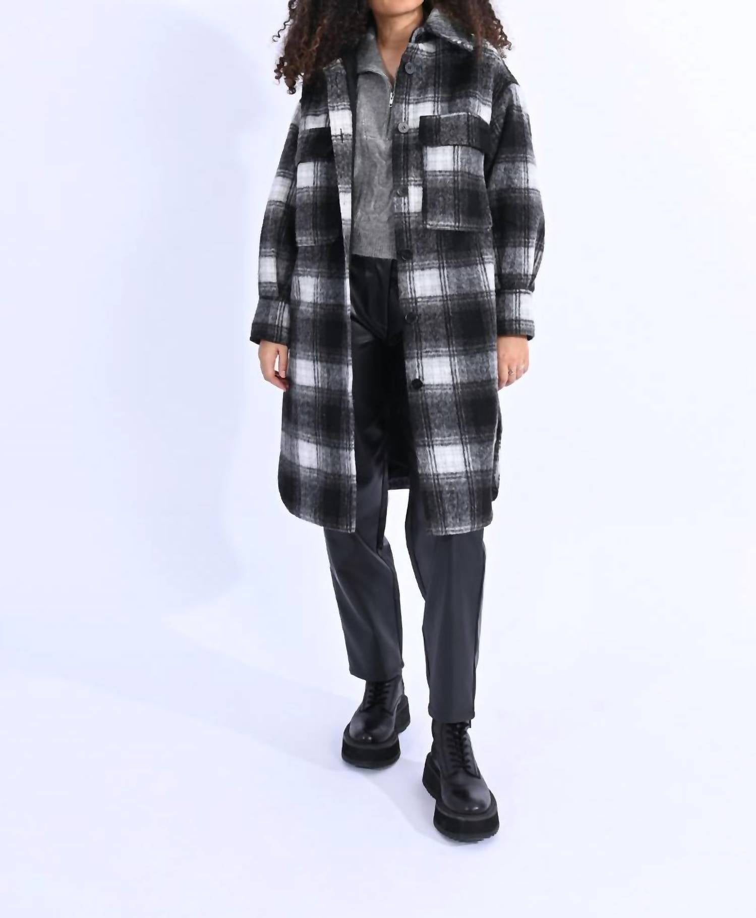 Mid-Length Woven Coat