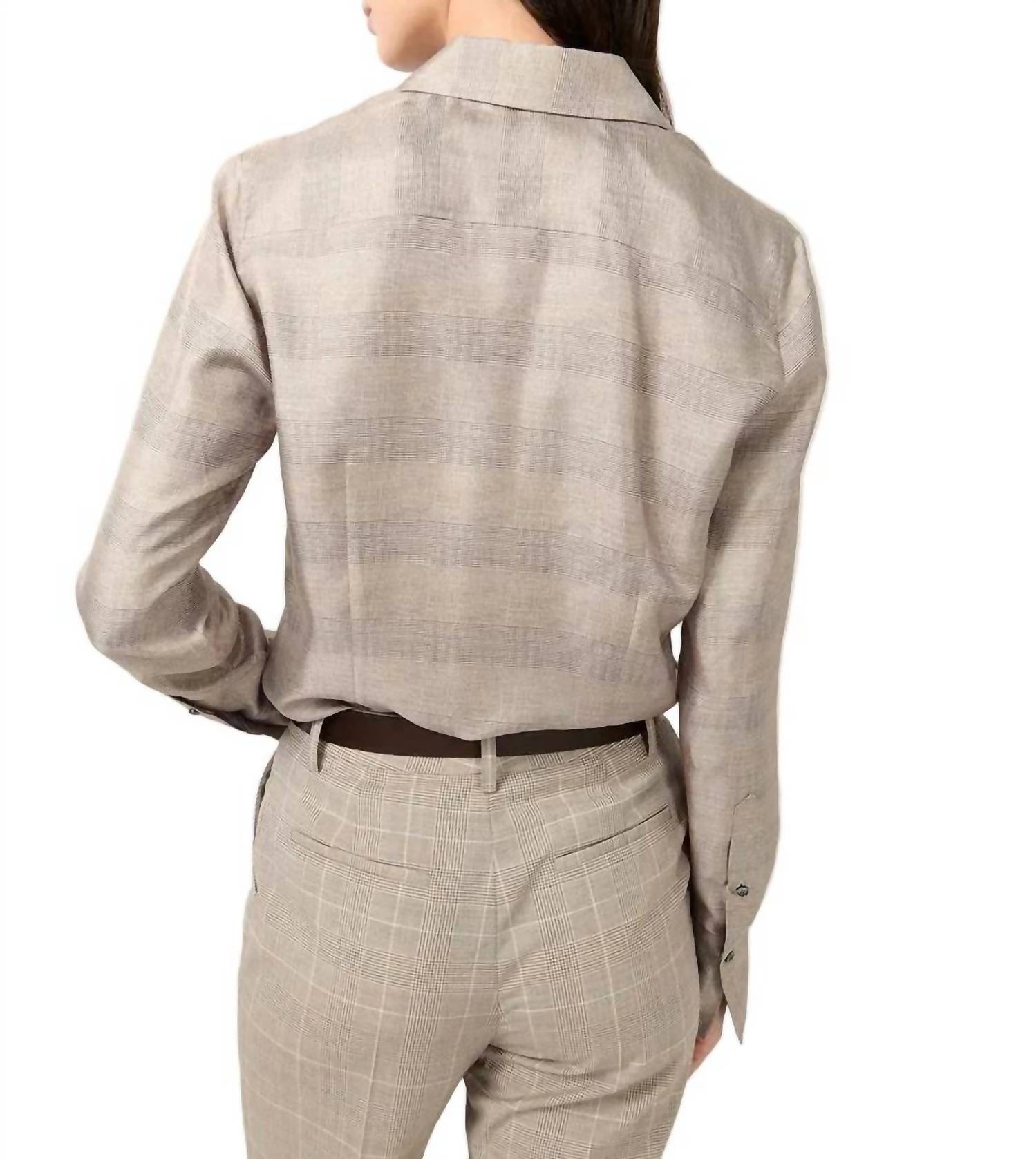 Barbara Bui - Prince of Wales printed silk shirt