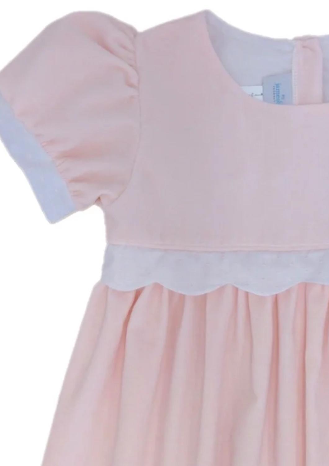 James & Lottie - Girl's Samantha Scalloped Dress