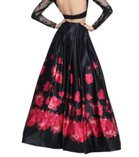 Sherri Hill - Two-Piece Floral Prom Dress