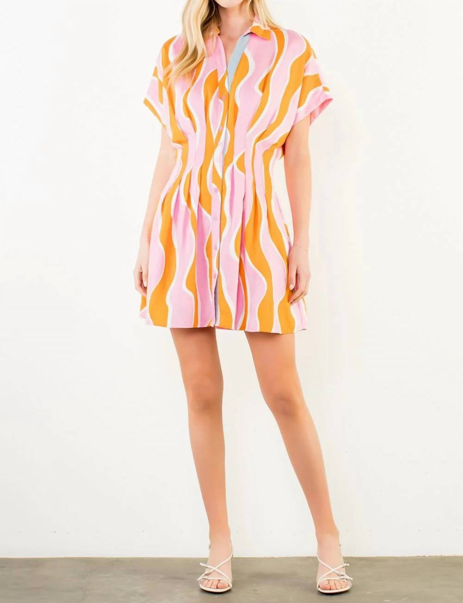 Thml - Wavy Striped Pattern Dress
