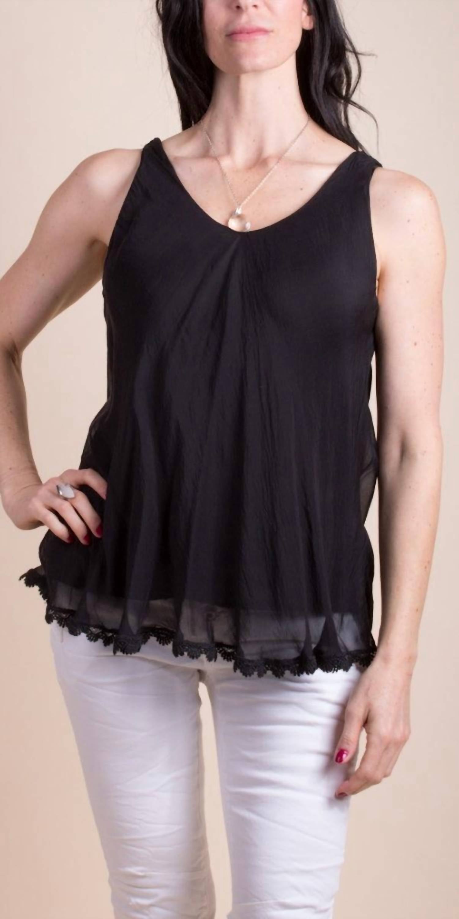 Gigi Moda - Carino Silk Sleeveless Top