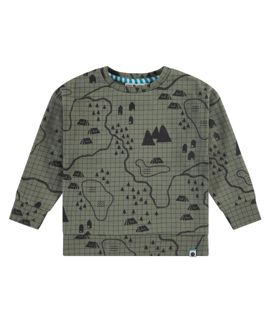 Babyface - Boys' Camp Map Crewneck Sweatshirt
