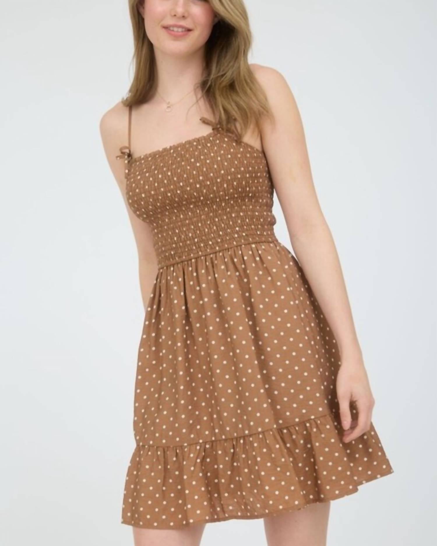 Blu Pepper - Polka Dot Mini Dress