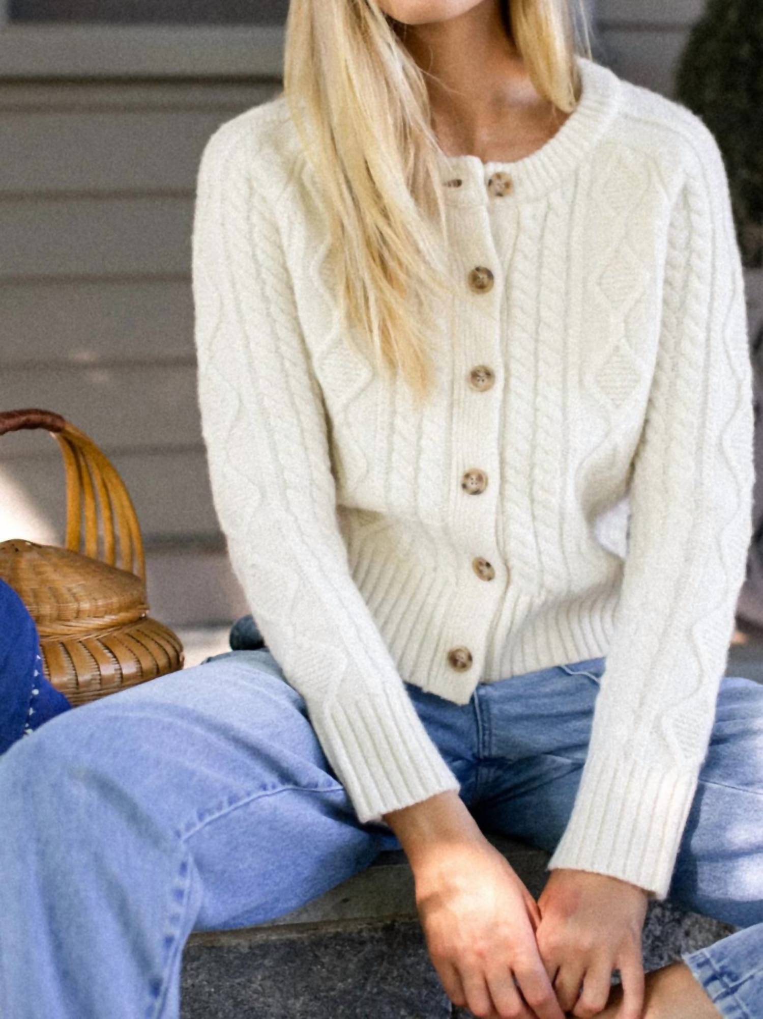 Marea - Francis Cable Knit Cardigan