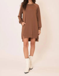 Cozy Co. - Long Sleeves High Low Dress
