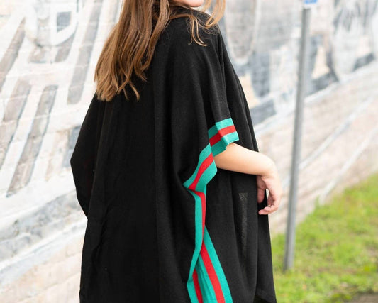 Viv & Lou - Lindsey Preppy Stripe Wrap Shawl