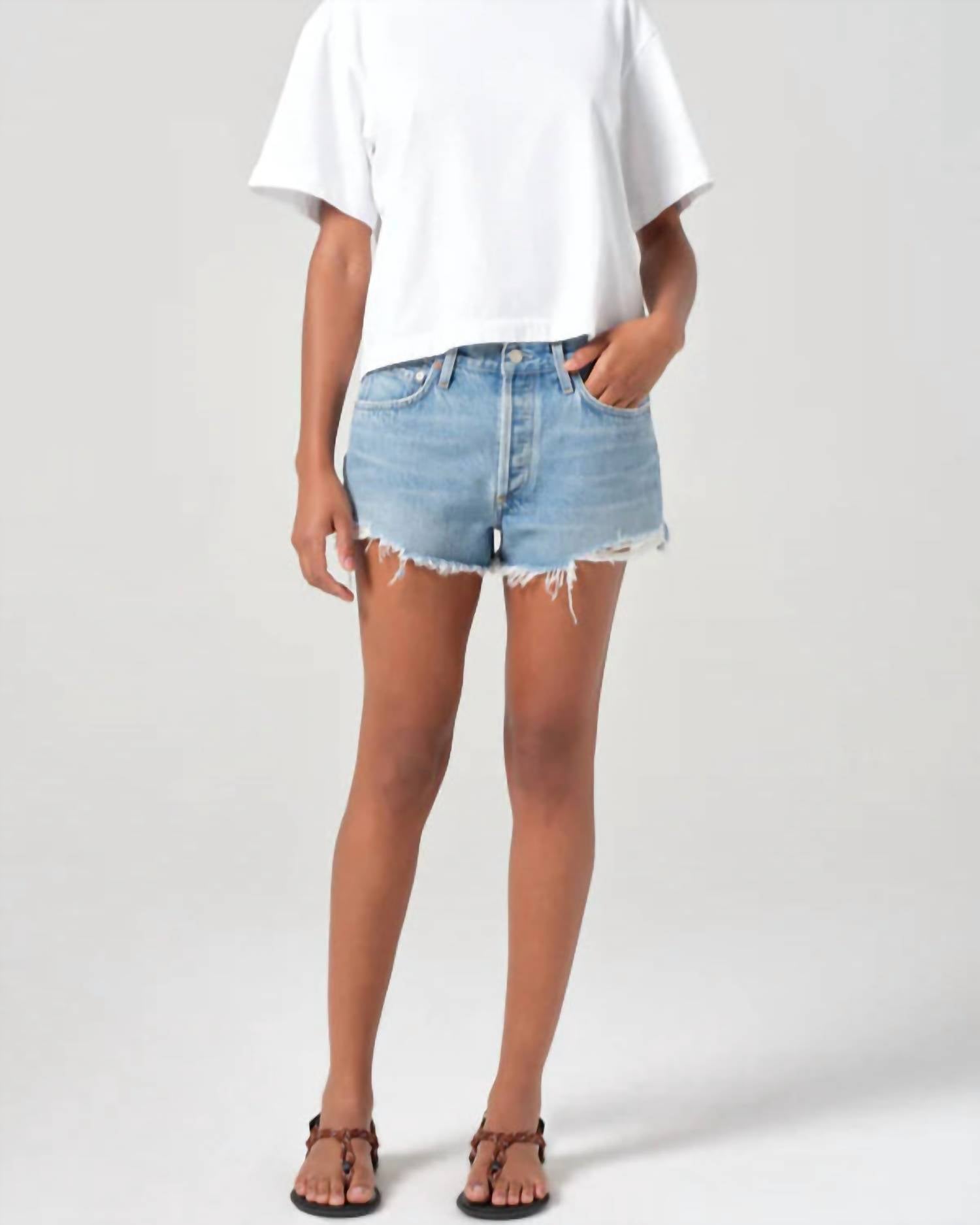 AGOLDE Women's Parker Vintage Cut Off Short in animate - women's shorts