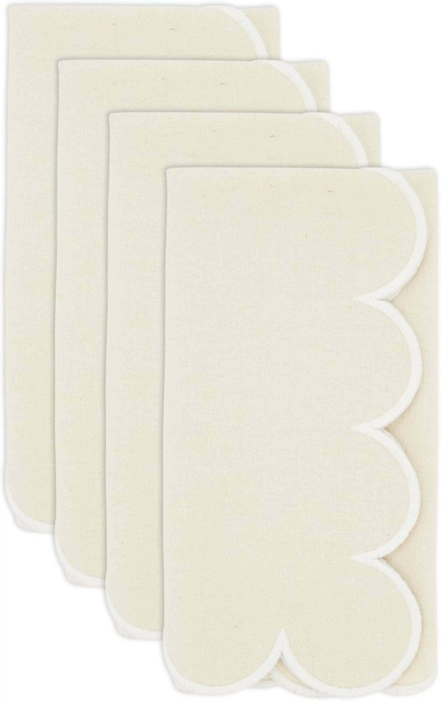 Saro Lifestyle - Scallop Cotton Napkins