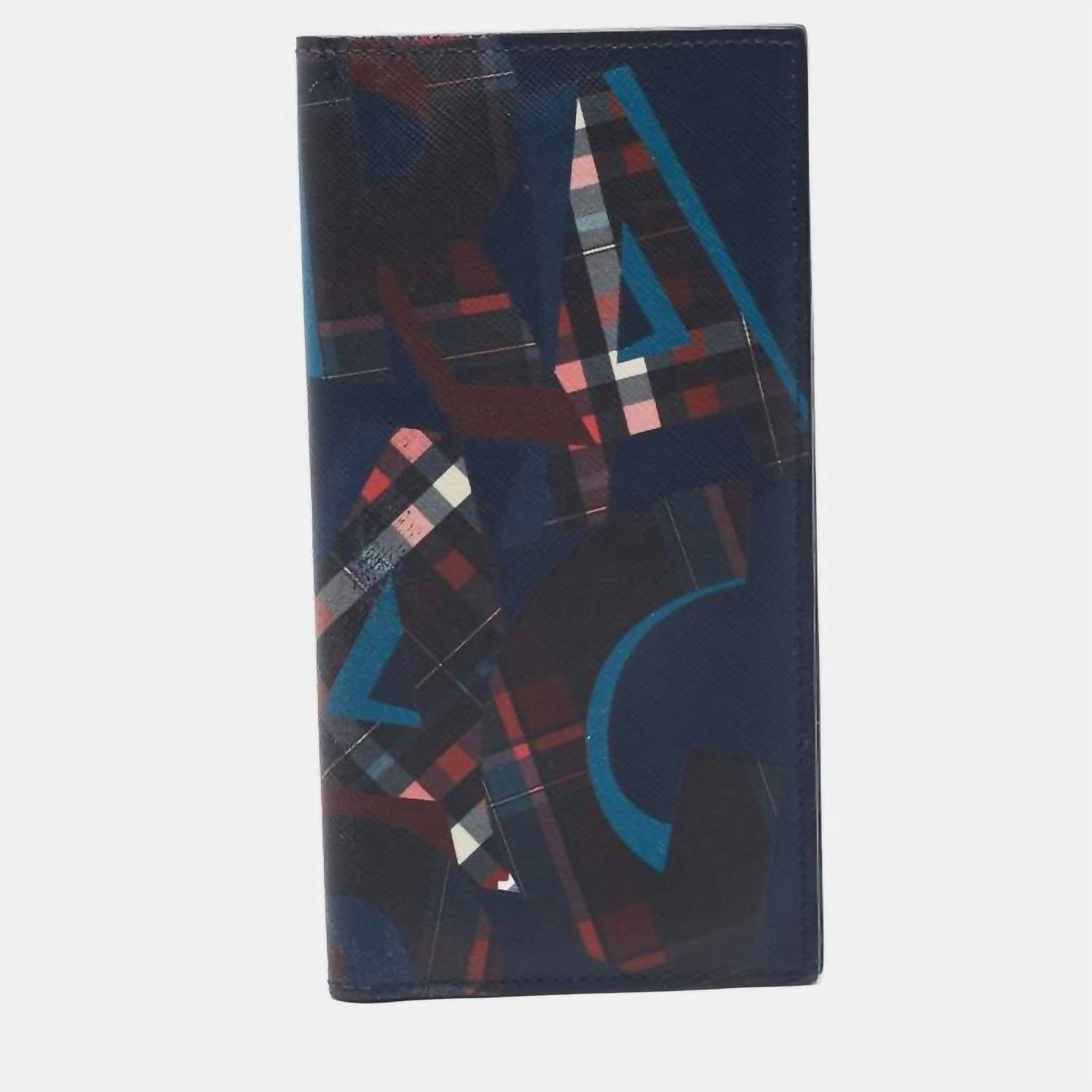 Salvatore Ferragamo - Geometric Print Bi-fold Long Wallet