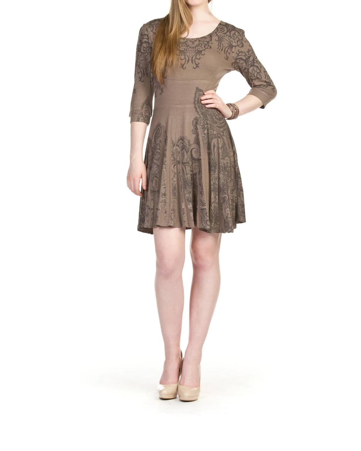 Papillon - Sublimation Skirt Paisley Print Dress