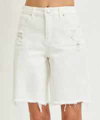Risen - Mid Rise Bermuda Shorts