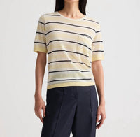 Twp - Women's Striped Short Sleeve Top