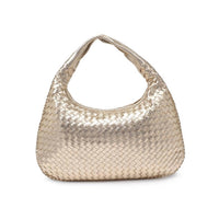 Urban Expressions Women's Adela Woven Hobo Bag in gold - women's bag