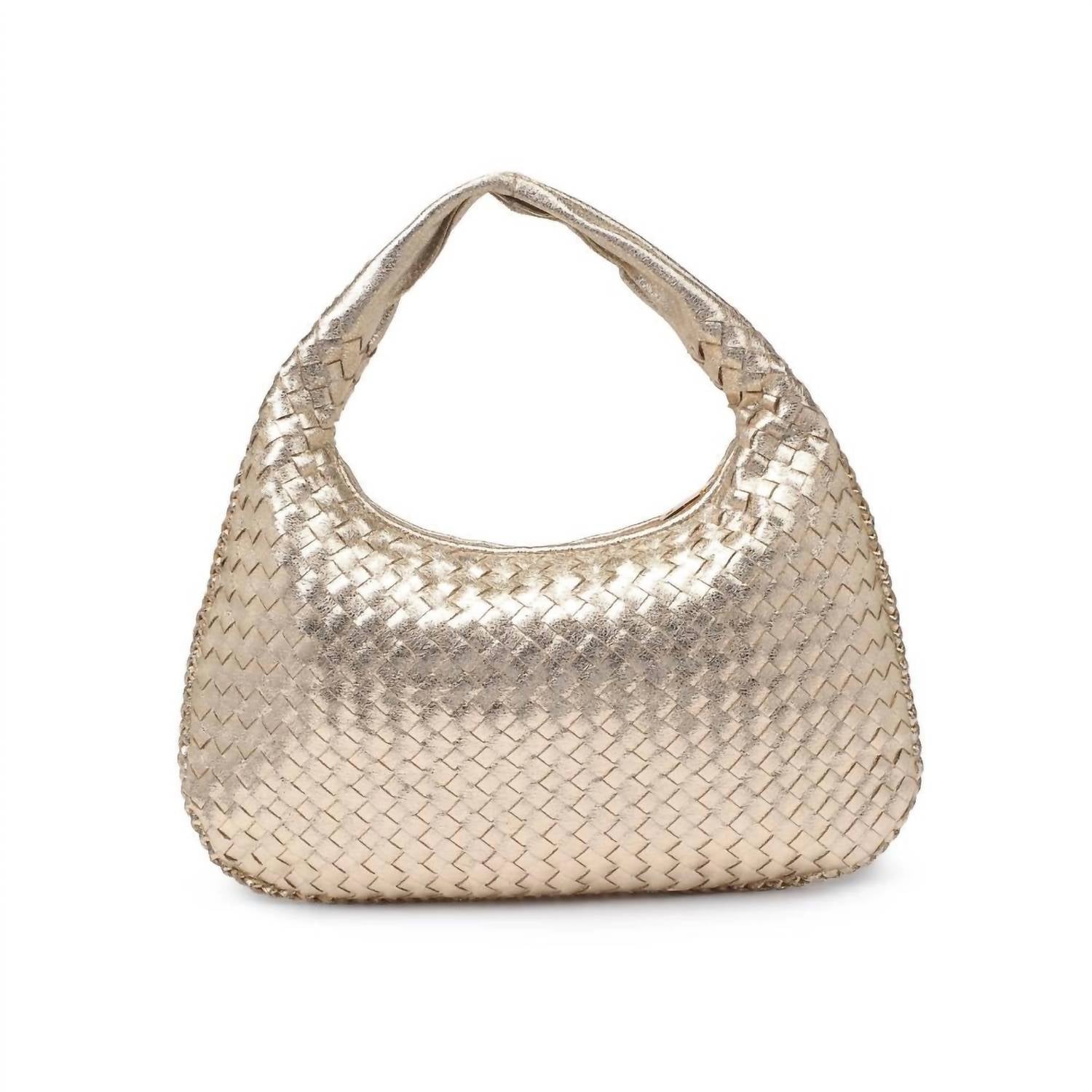 Urban Expressions Women's Adela Woven Hobo Bag in gold - women's bag