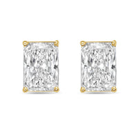 Diana M Jewels - Women's Radiant Lab-grown Diamond Stud Earrings (7.00 Tcw) - Elegant