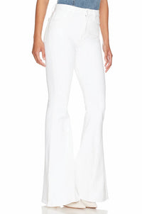 7 For All Mankind - Mega Flare Jeans Clean White Wash