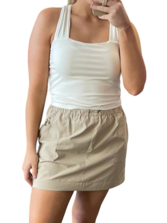 Le Lis - Drawstring Waist Cargo Skirt