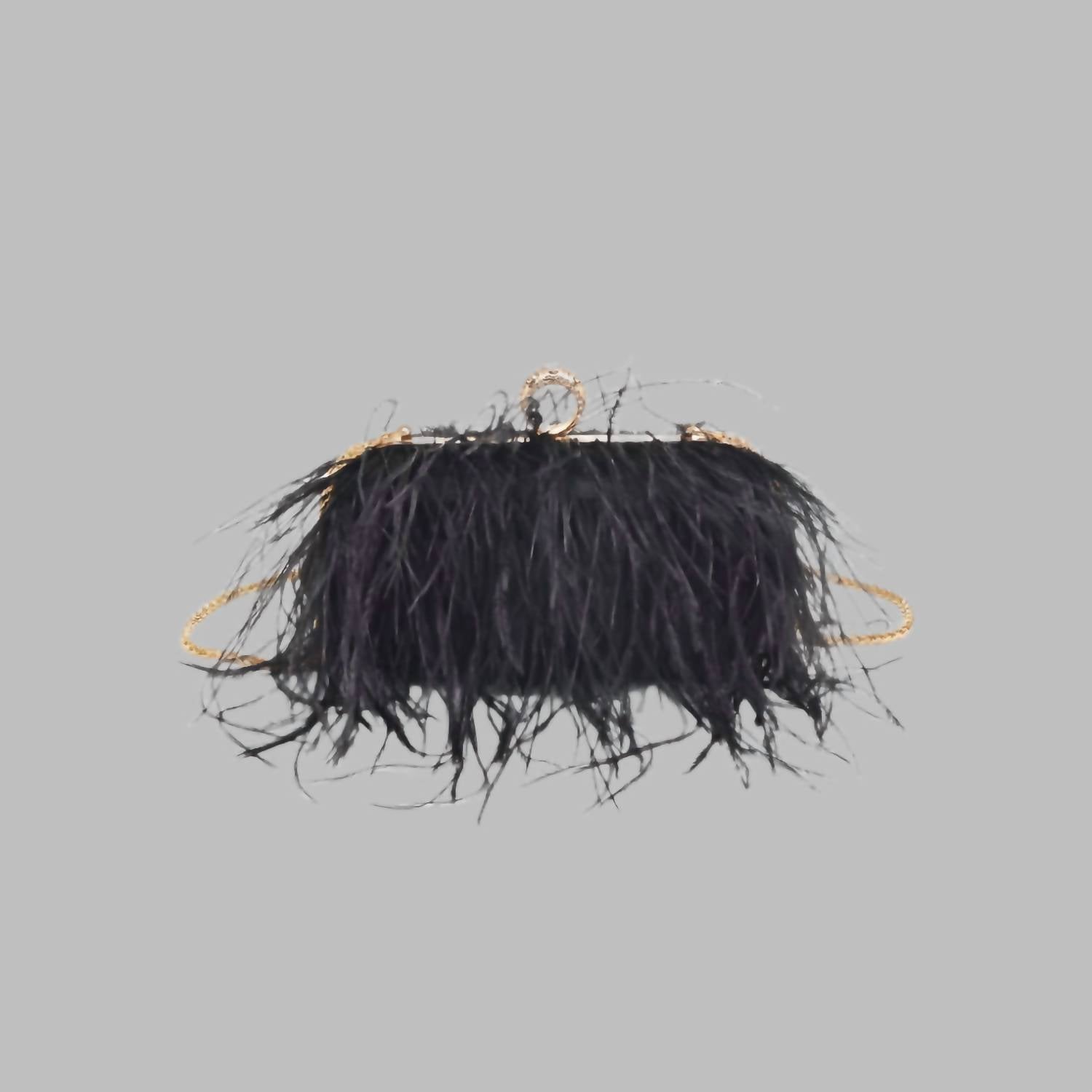 Moda Luxe - Women's Harlow Feather Evening Bag