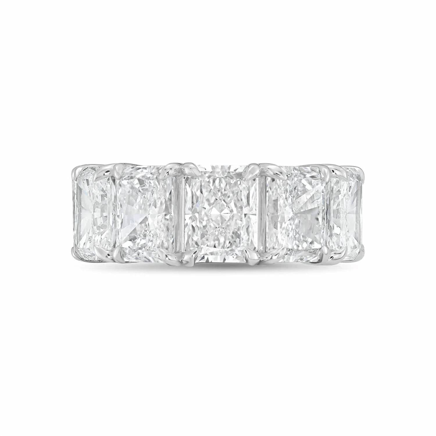 Diana M Jewels - Women's Radiant Lab-Grown Diamond Eternity Band (10.00 Ct) - Bold