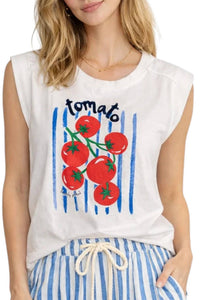 Skies Are Blue - Graphic Tomato Top