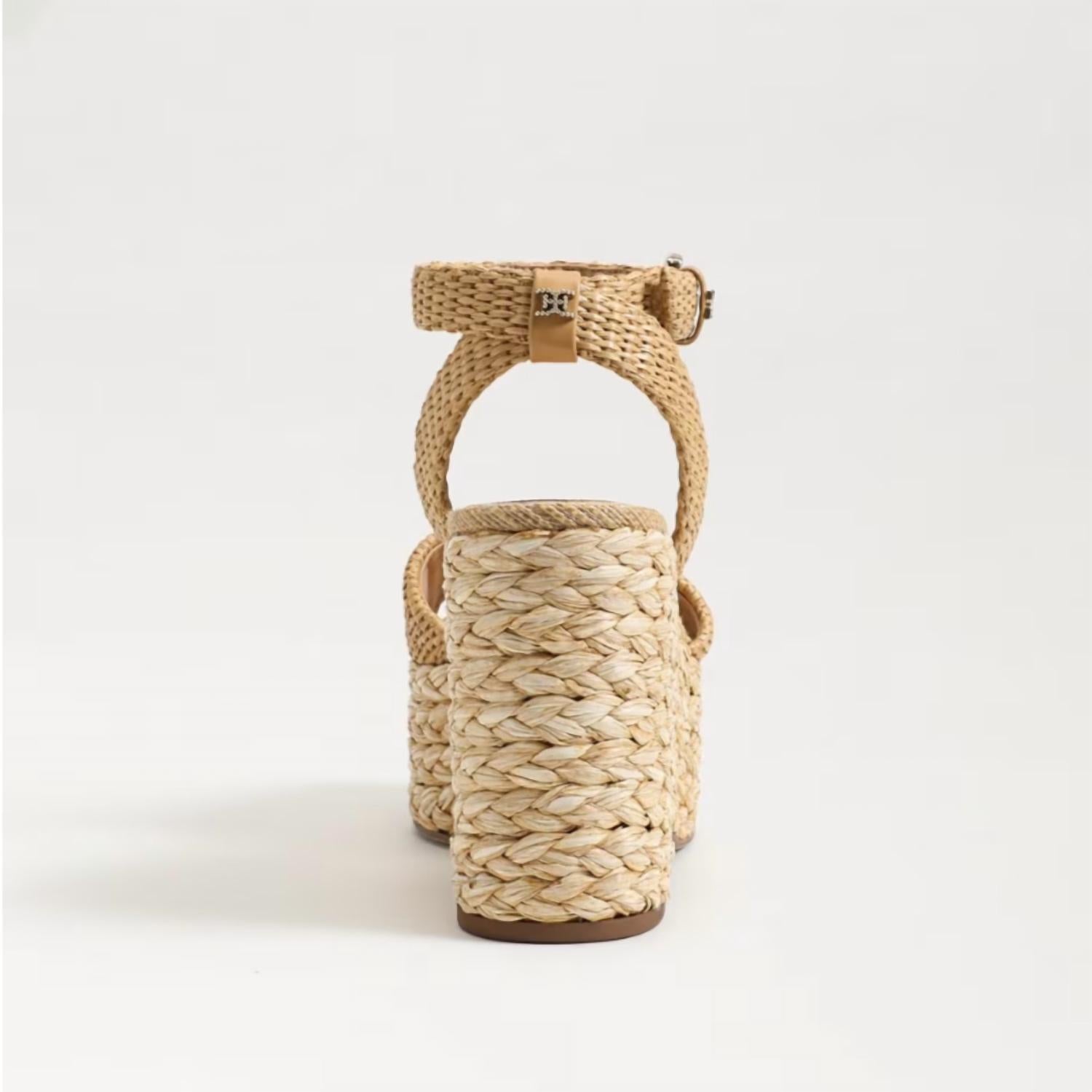 Sam Edelman Women's April Platform Sandal in sand raffia - women's sandal - view 4