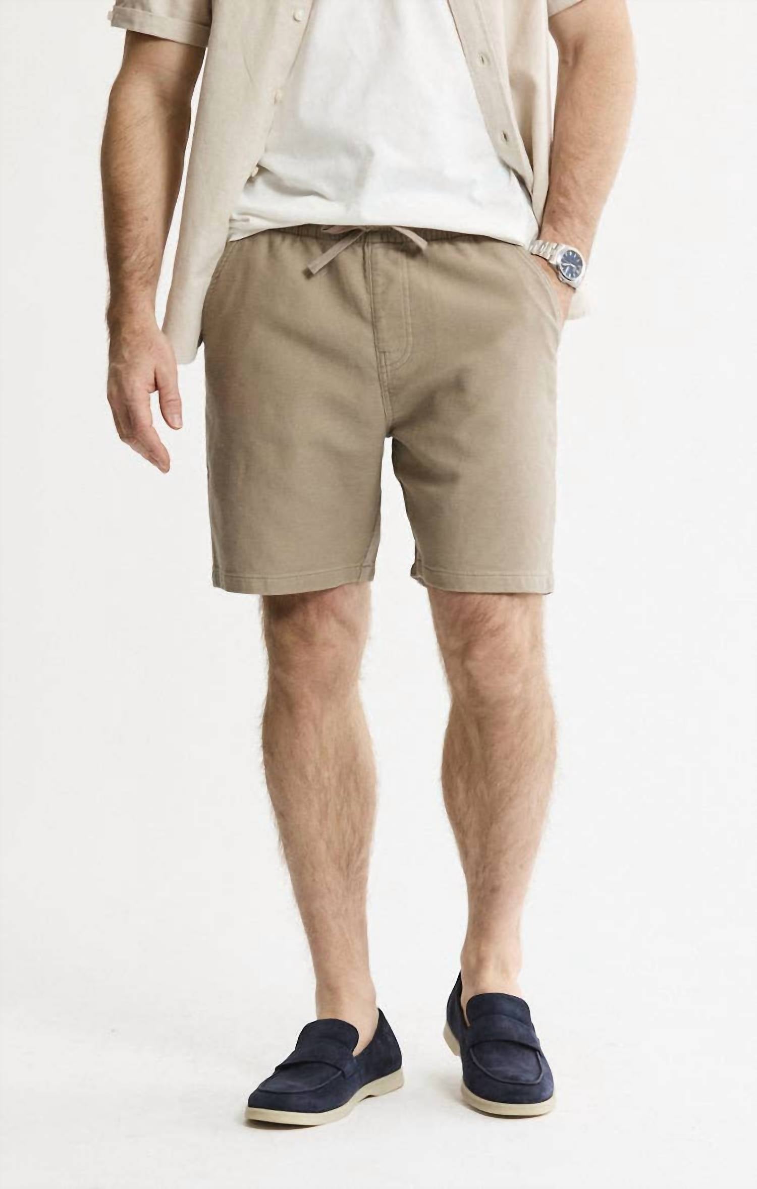 Jachs New York - Men's Cotton Twill Drawstring Shorts