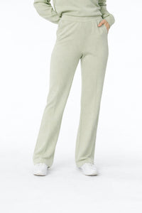 ESQUALO Flair Trouser jogger in pistache - women's pants - detail view