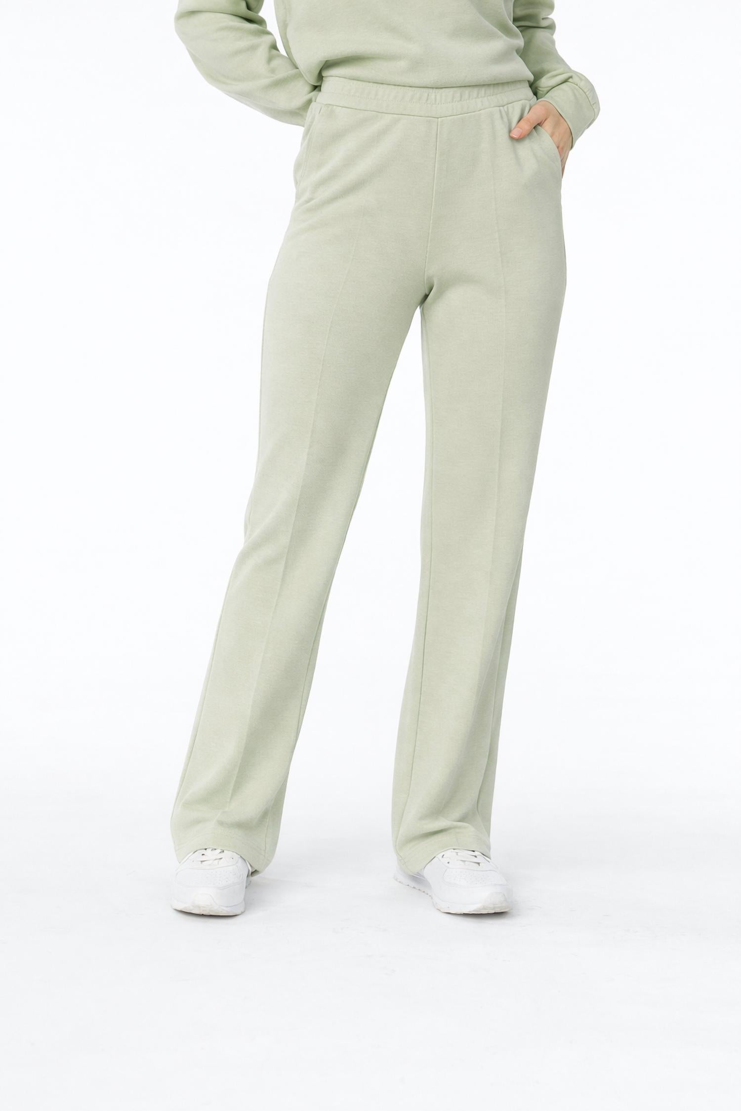 ESQUALO Flair Trouser jogger in pistache - women's pants - detail view