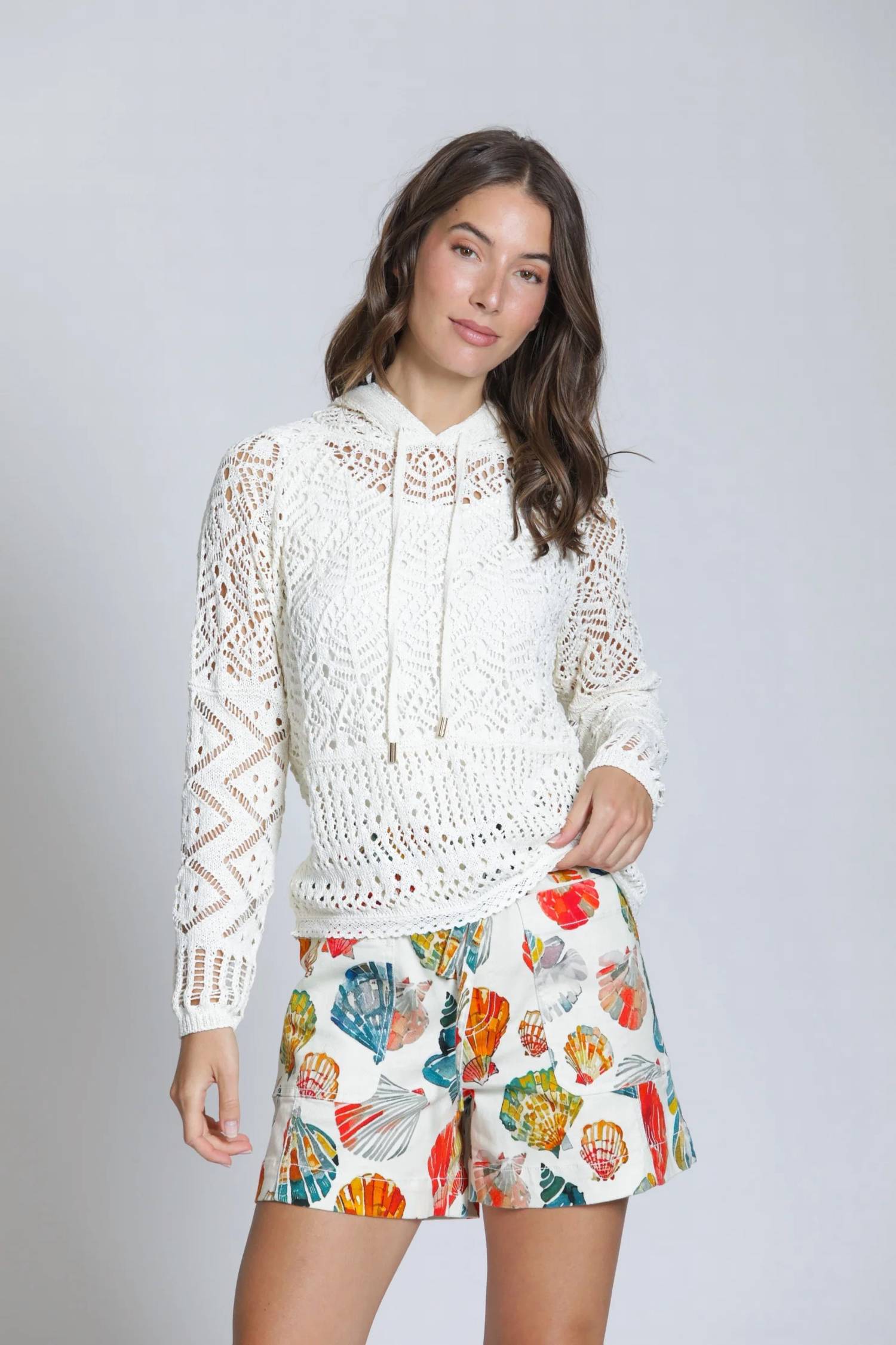 Apny - Coastal Tie Waist Shorts