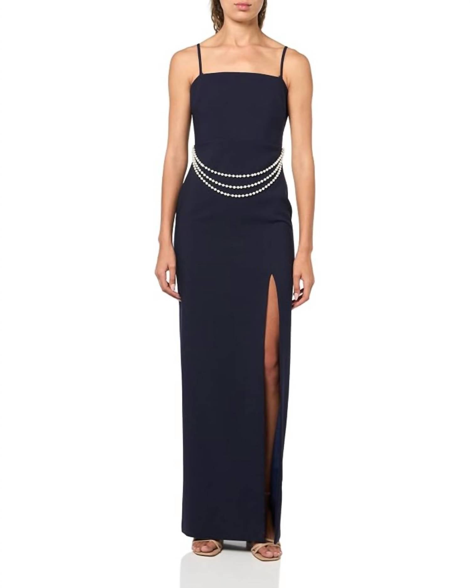 Likely - Josie Pearl Chain Belt Gown