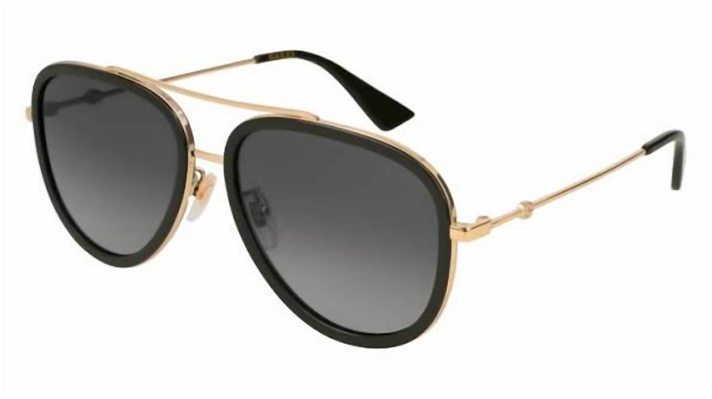 Gucci - Women's Gg0062s-011 57 Metal Sunglass