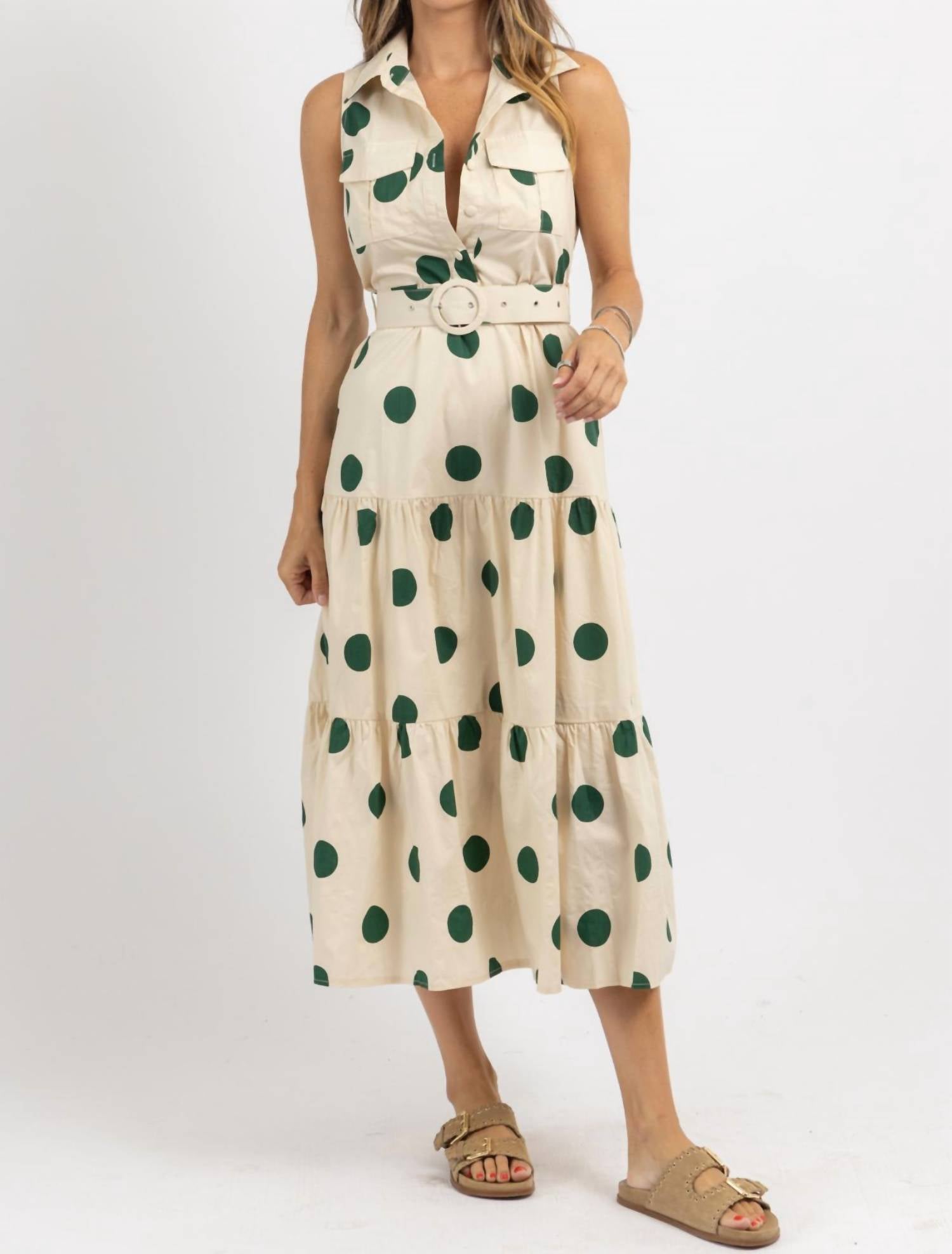 Tea & Cup - Tatum Tiered Midi Dress