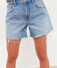 Daze - Crossroads Mid Rise Loose Jean Shorts