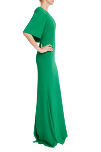 Badgley Mischka - One-shoulder Drape Trumpet Gown